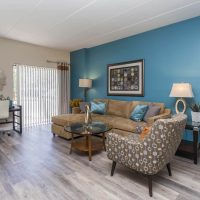 Living room of a Donaldson apartment community