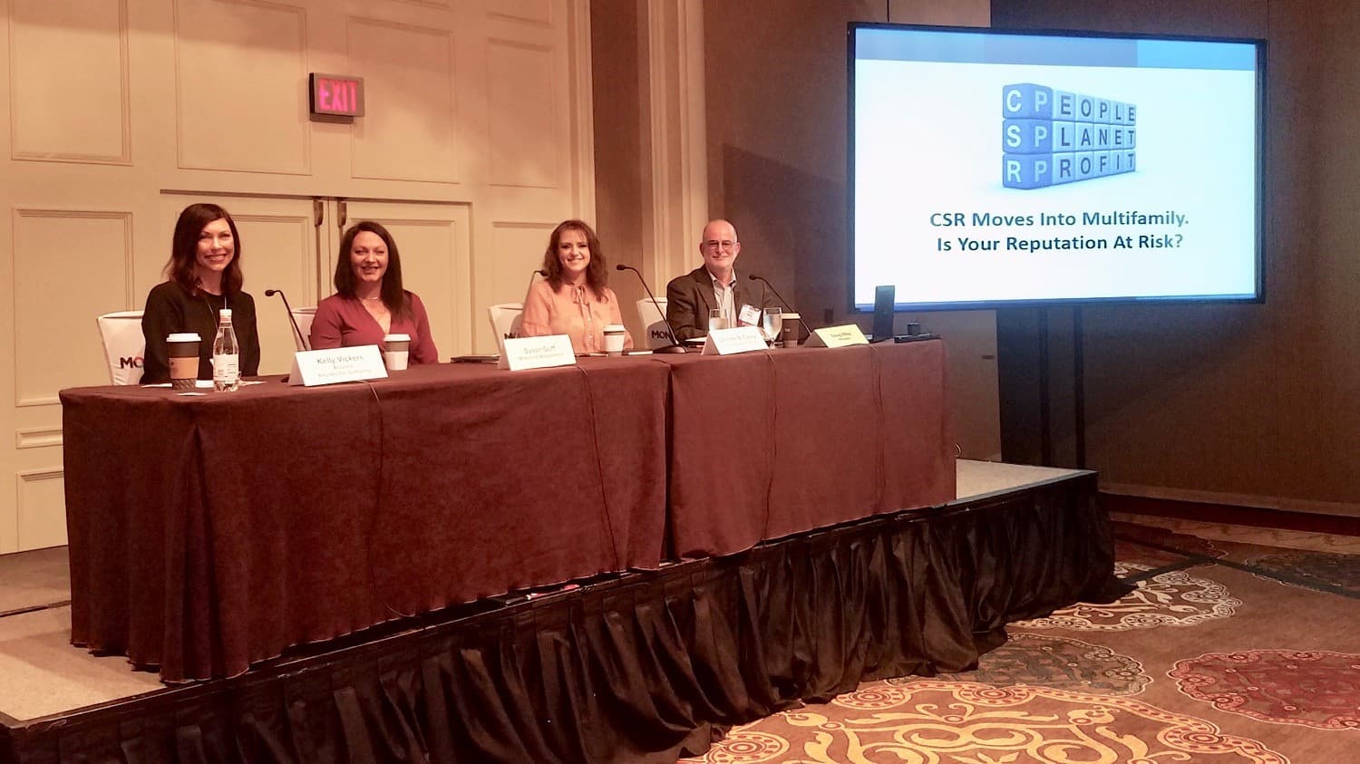 Jennifer Casey and other panelists at the Crittenden Multifamily Conference